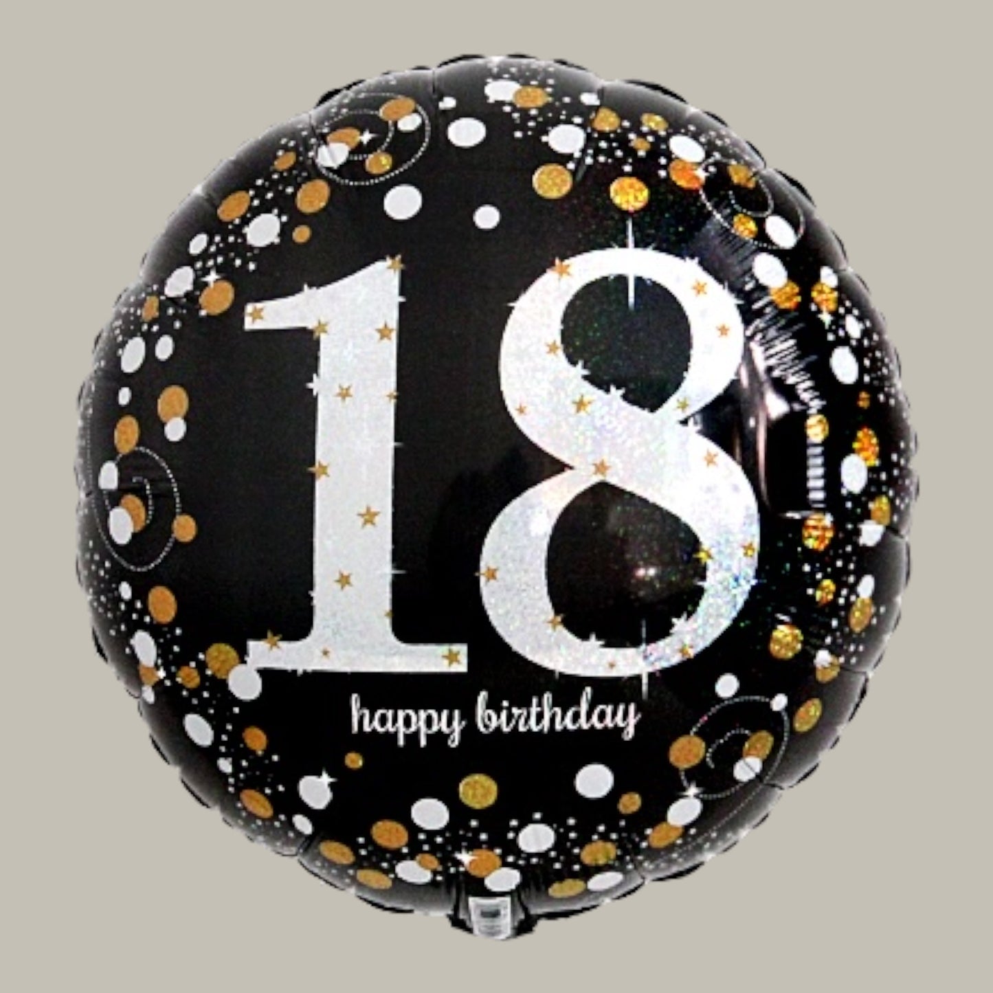Folienballon Rund 18 Happy Birthday 45cm