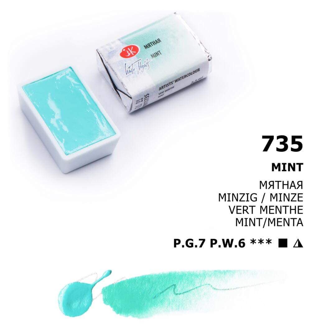 White Nights Aquarellfarbe Näpfchen № 735 Minzig/minze