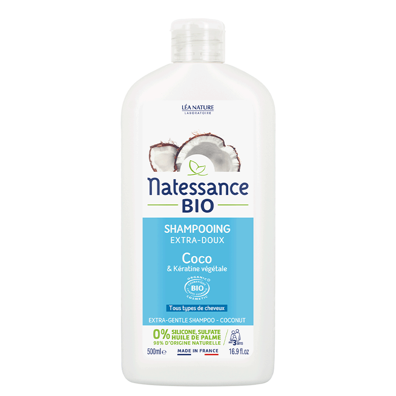 NATESSANCE - Extra-Gentle Shampoo with Organic Coconut Oil - Nourish Your Hair! 🥥✨