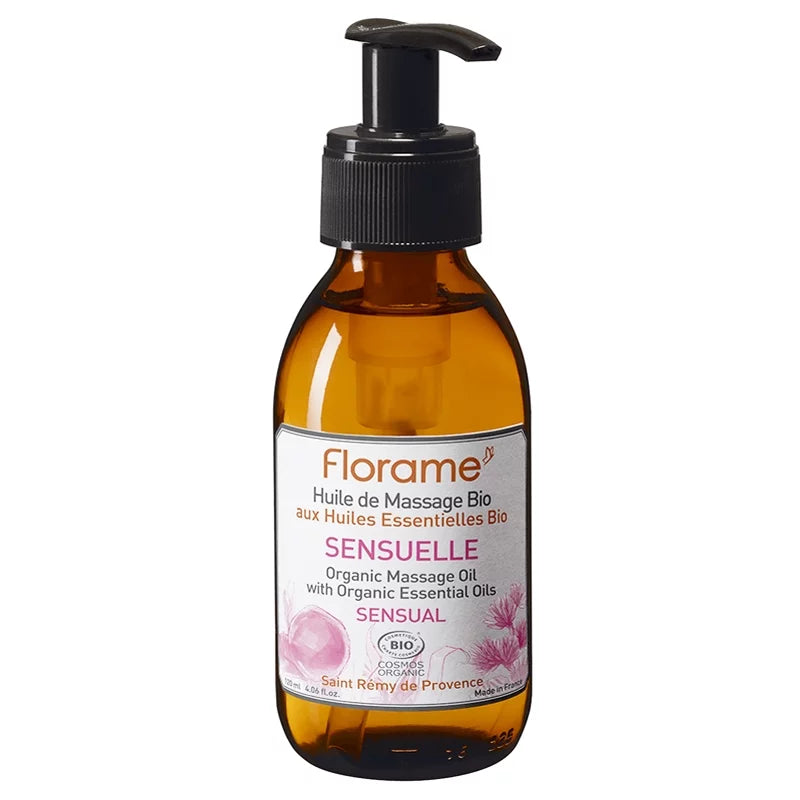 FLORAME - Organic Sensual Massage Oil - Indulge in Pure Relaxation 🌿✨
