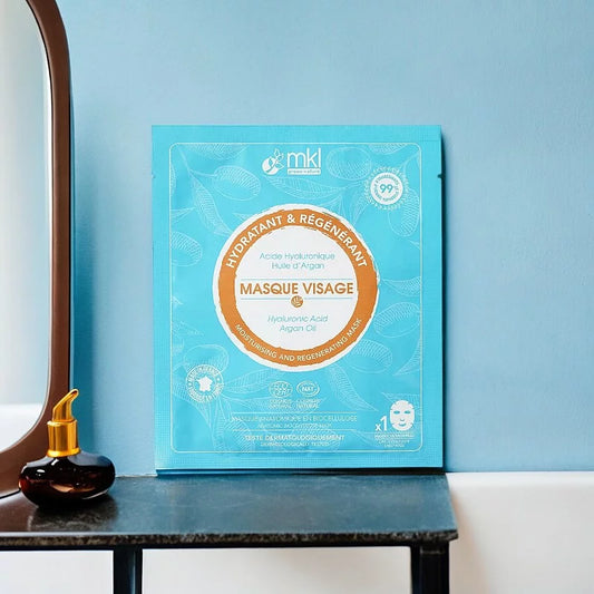 MKL GREEN NATURE - Hydrating & Regenerating Face Mask with Hyaluronic Acid & Organic Argan Oil (1 piece) - Refresh Your Glow! ✨🌿