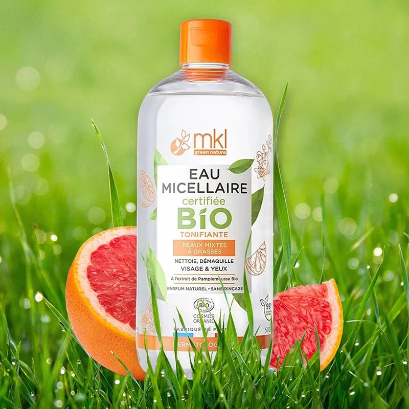 MKL GREEN NATURE - Toning Micellar Water with Organic Grapefruit Extract (500ml) - Cleanse & Glow for Radiant Skin! 🍊💧✨