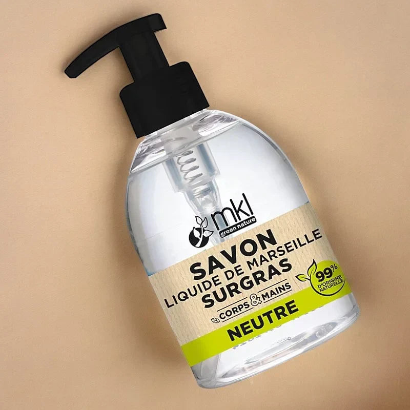 MKL GREEN NATURE - Green Nature Liquid Marseille Soap (500ml) - Gentle & Natural Purity 🌱✨