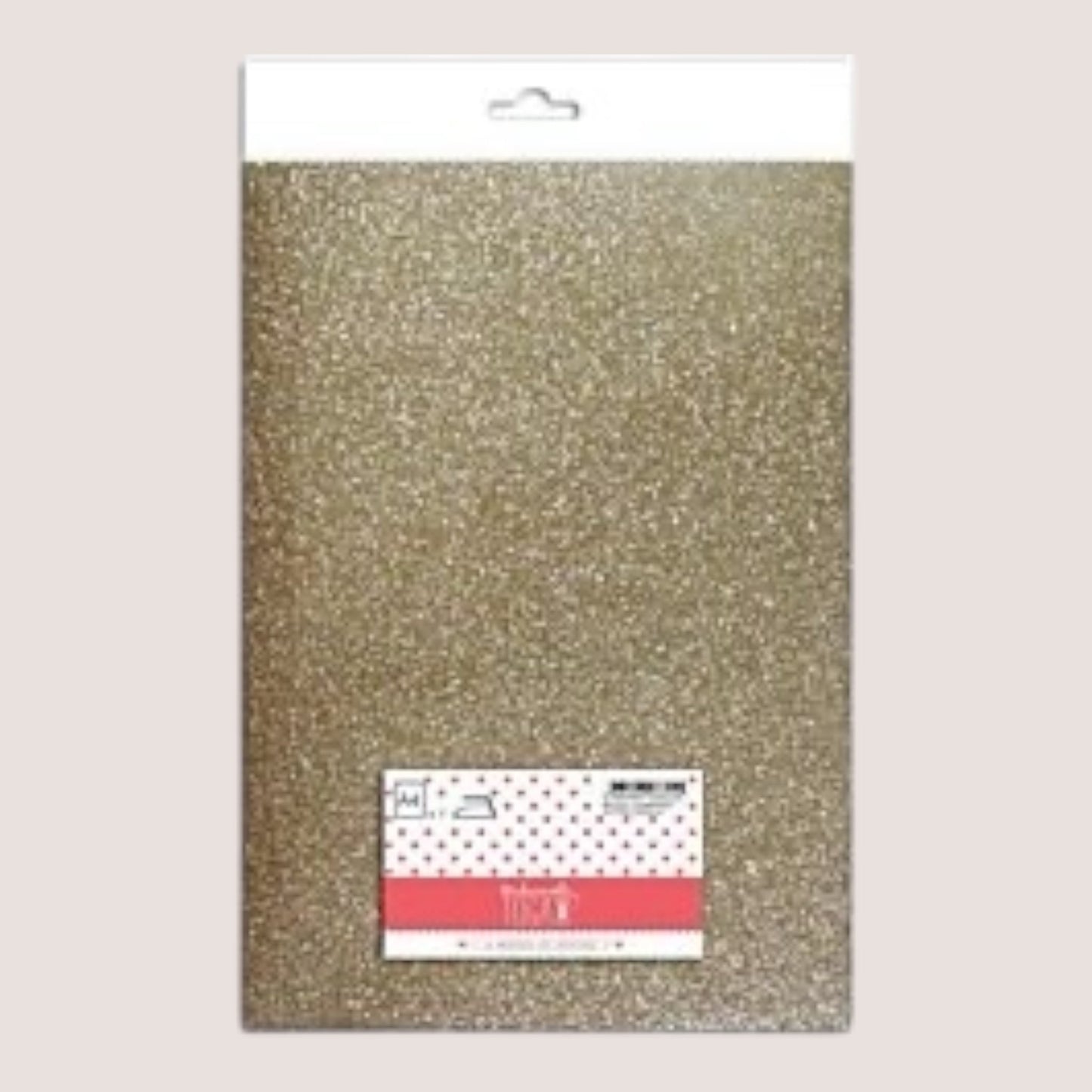 Mademoiselle TOGA – Bügelfolie mit Glitzer - Champagne, A4