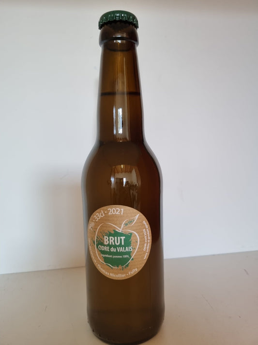 Cidrerie du Valais – Craft Brut Cider 33cl 🍏🍂 | 100% Natural, Sulfite-Free
