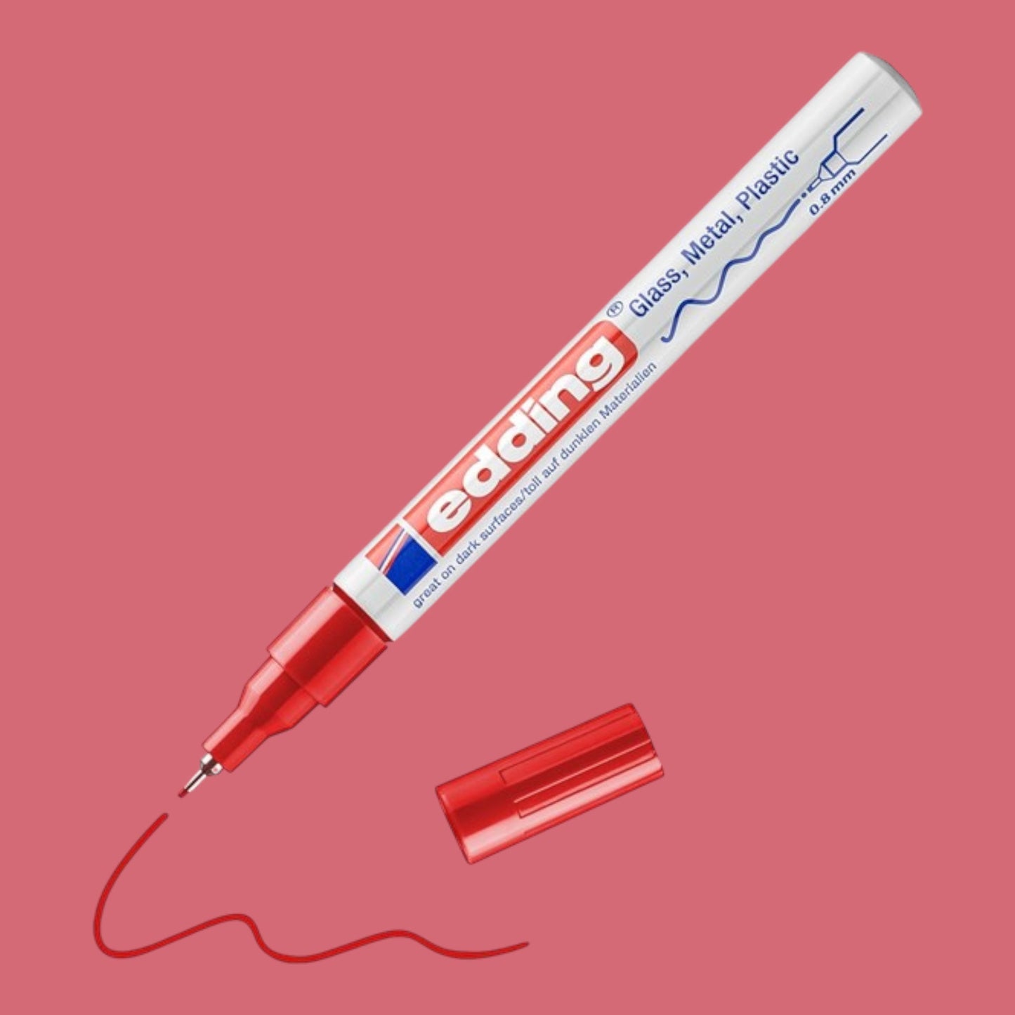 Edding 780 Glanzlack-Marker Rot, 0,8 mm