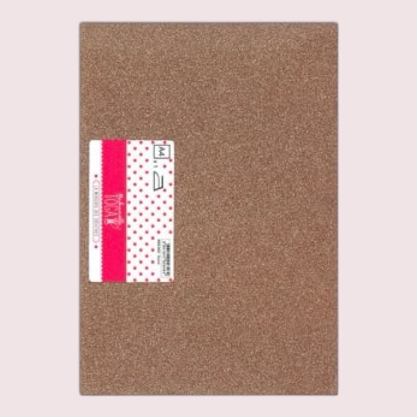Mademoiselle TOGA – Bügelfolie mit Glitzer - Kupfer, A4