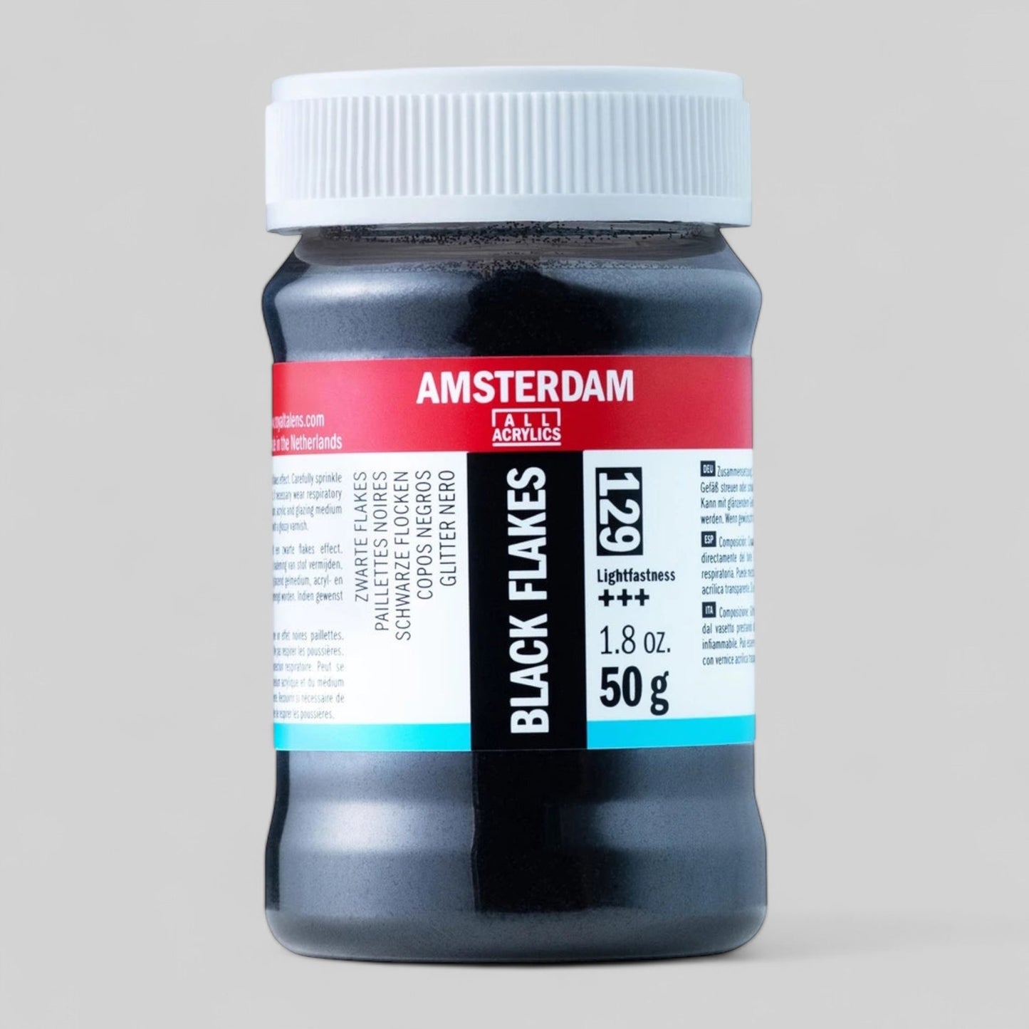Amsterdam Glitzerflocken Schwarz 129
