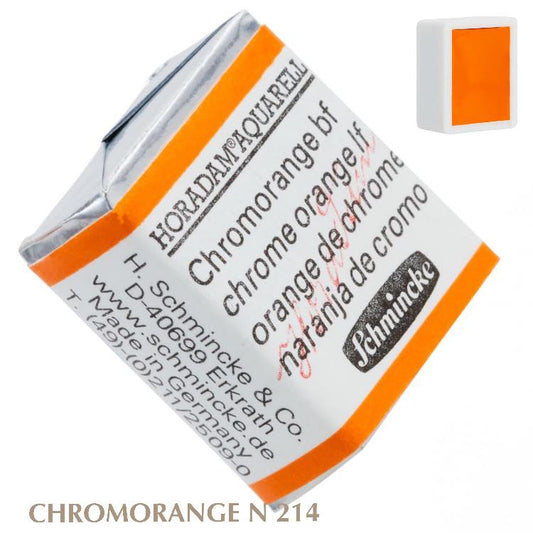 Schmincke HORADAM Aquarellfarbe 1/2 Näpfchen № 214 Chromorange