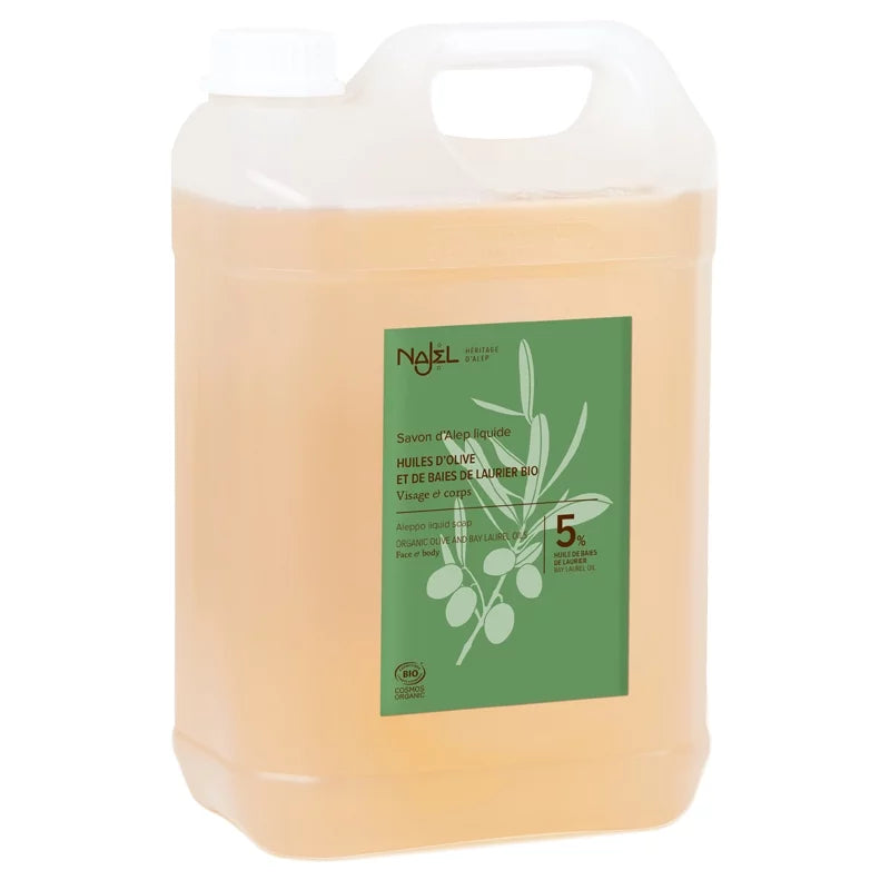Najel - Liquid BIO Aleppo Soap with Olive & 5% Laurel - 🌿 Pure & Natural Cleanliness! 🧼✨