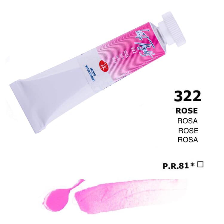 Nevskaya Palitra White Nights Aquarellfarbe № 322 Rose 10 ml