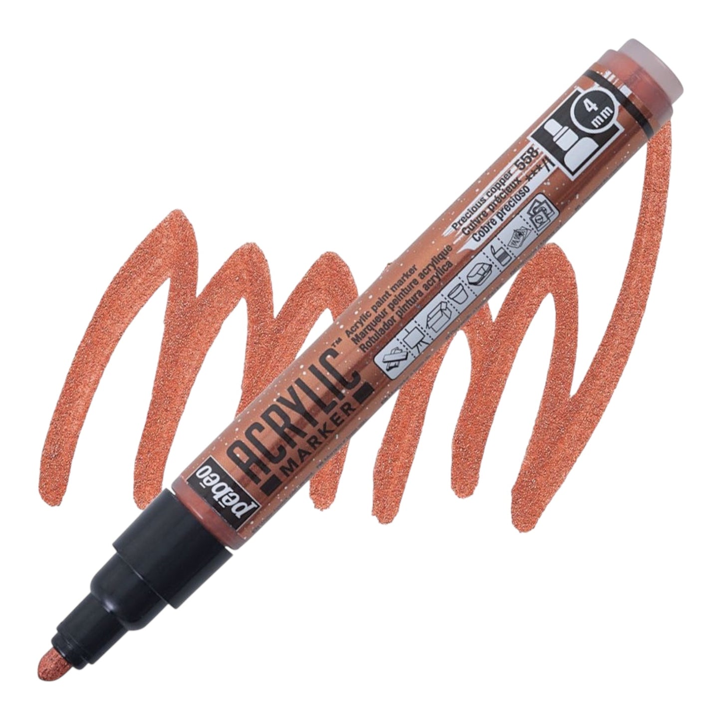 Pébéo Acrylic Marker – Precious Copper 58