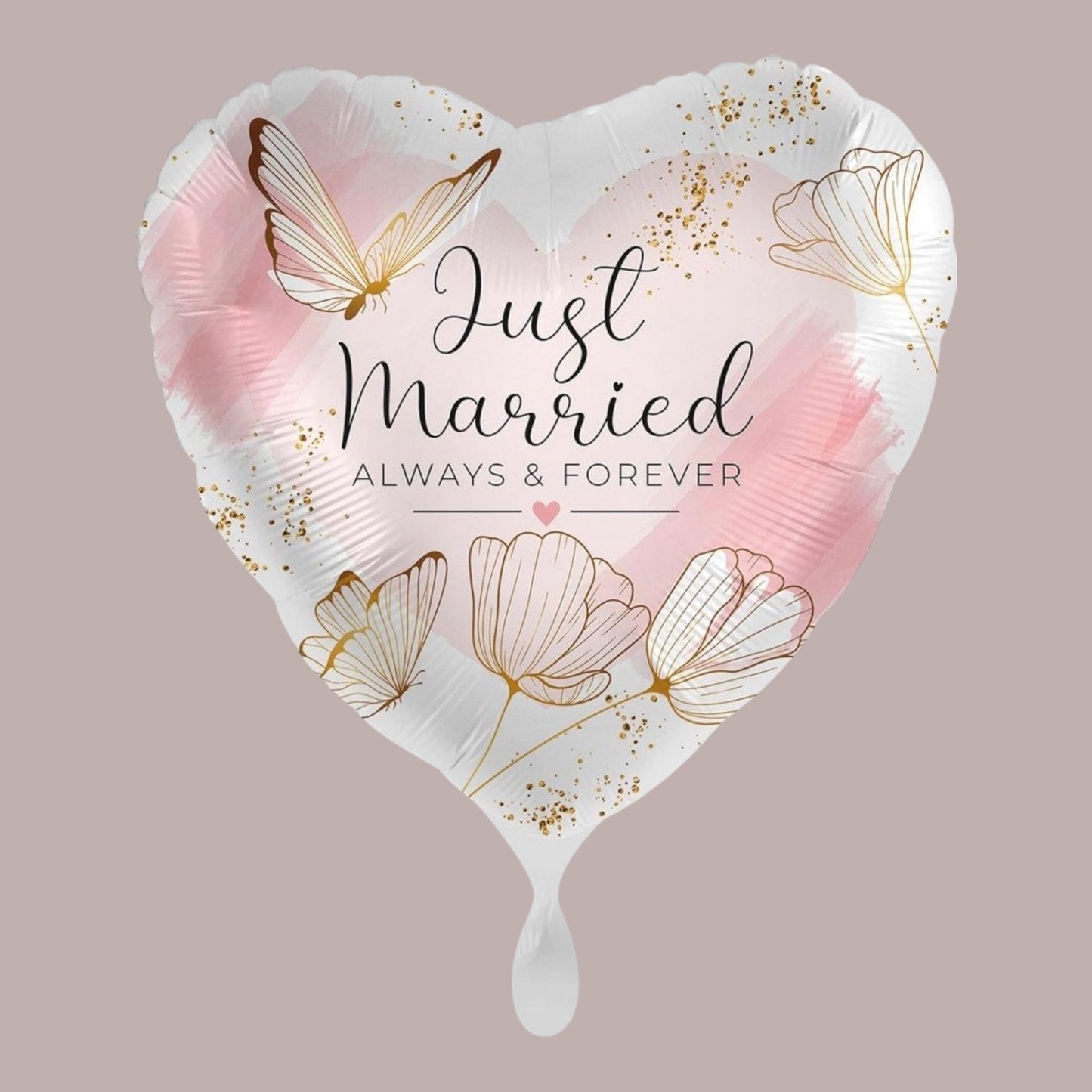 Folienballon Just Married 43cm
