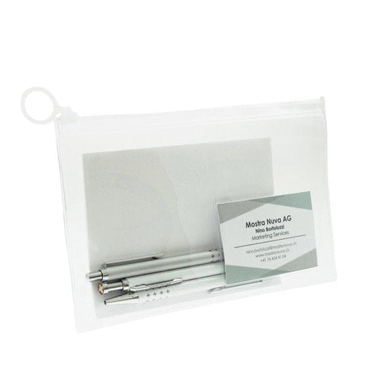 Mustertasche mit Visitenkartenfach & Reissverschluss 10er Set