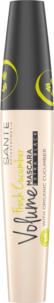 Sante - Fresh Cucumber Volume Mascara - Extra Black, Vegan 🌿✨