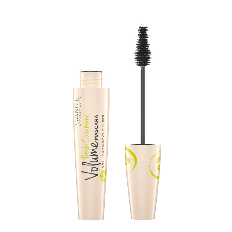 Sante - Volume Fresh Cucumber Mascara 01 Black - Vegan & Gluten-Free 🌿✨
