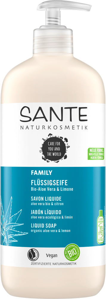 Sante - Family Liquid Soap Aloe Vera & Lime - Refreshing Cleanser 🌿🌟