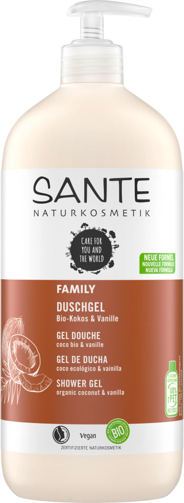 Sante - Family Shower Gel Coconut & Vanilla - Refreshing Cleanse đ´â¨