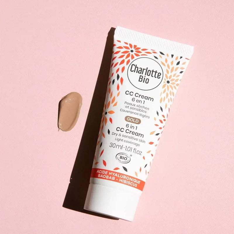 CHARLOTTE BIO - CC Cream 6 in 1 BIO Gold - Radiant Glow for Flawless Skin ✨🌿