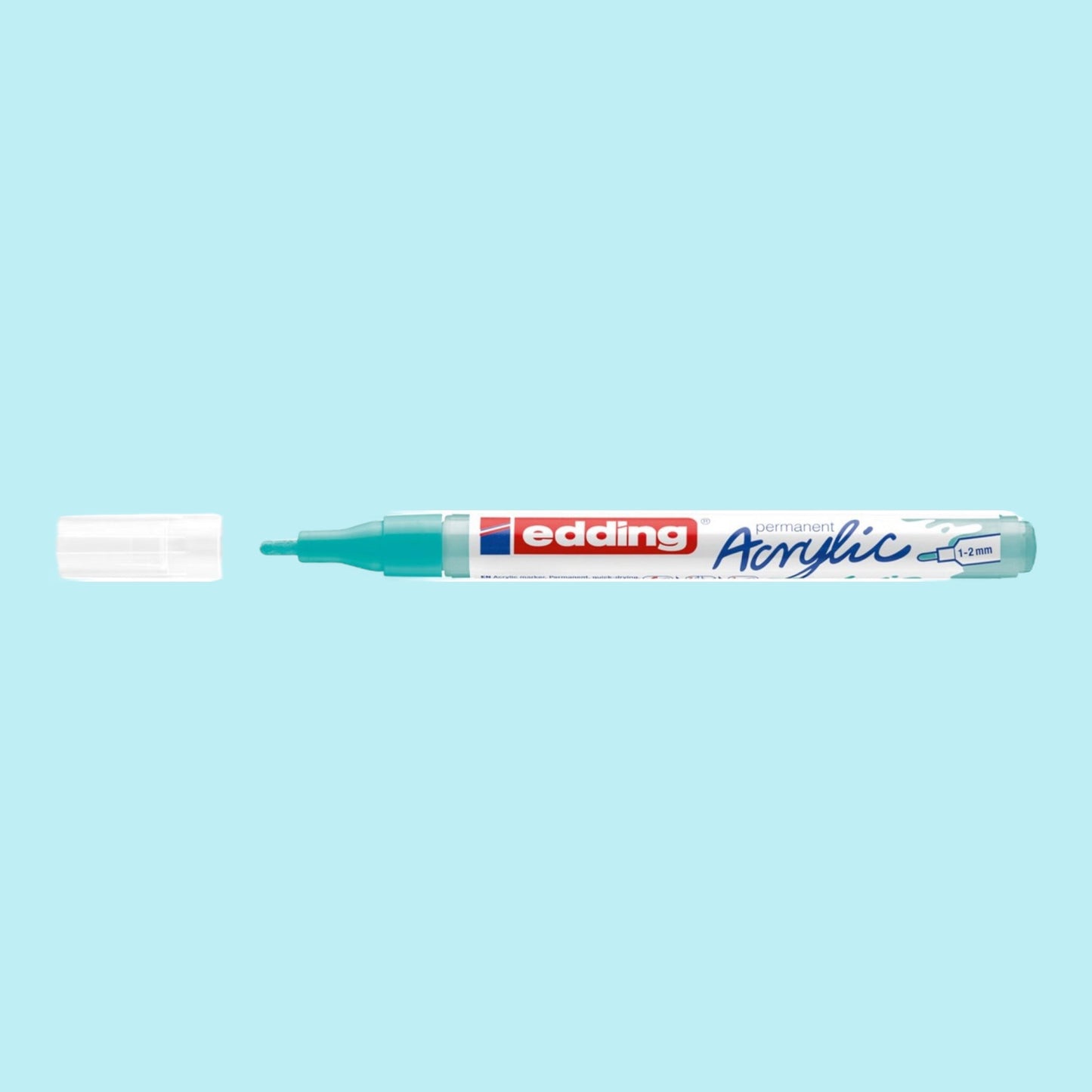 Edding 5300 Acrylmarker opulent türkis 934 , Rundspitze 1-2 mm