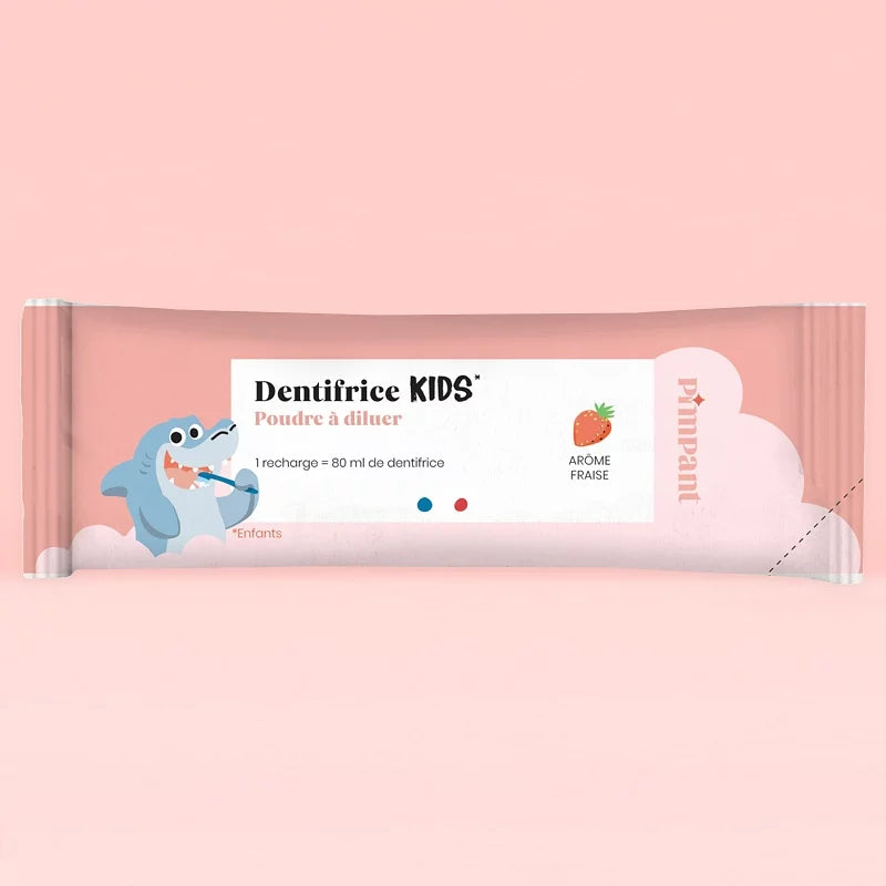 PIMPANT - Children's Strawberry Toothpaste Powder with Fluoride - Make Brushing Fun! 🍓🦷
