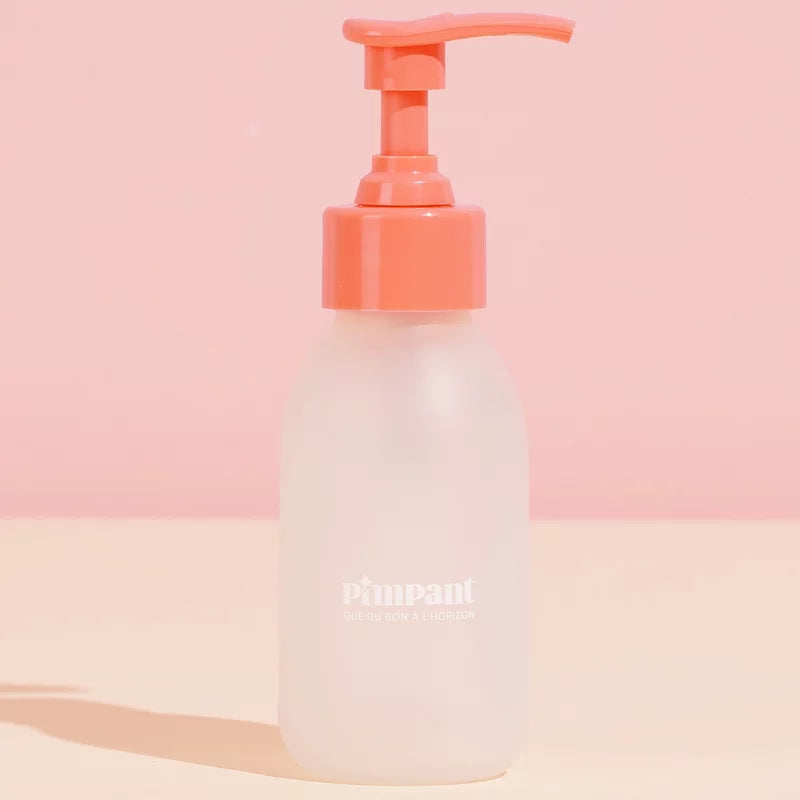 PIMPANT - Glass Bottle 100ml with Pump Pink (Empty) - Elevate Your Style! 🌟💖