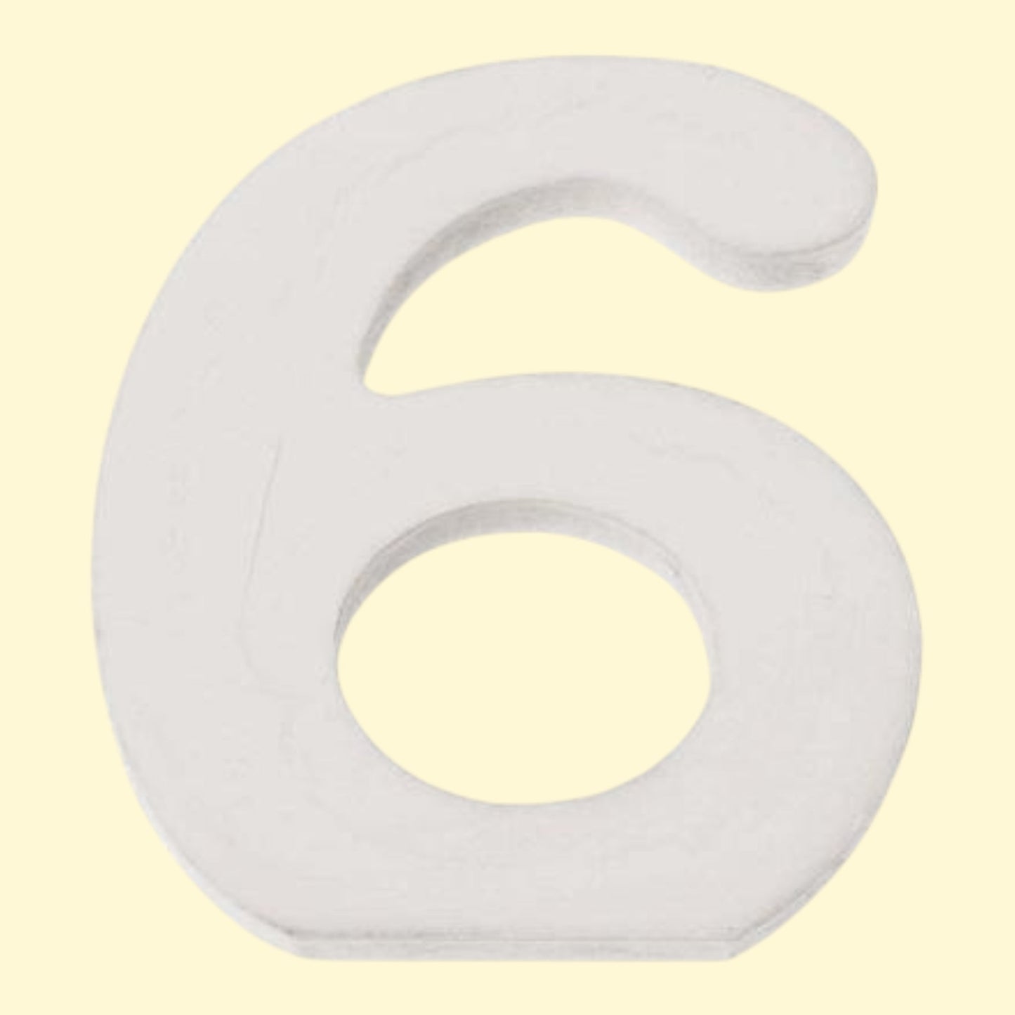 Glorex Zahl 6 MDF 5,5x0,9cm