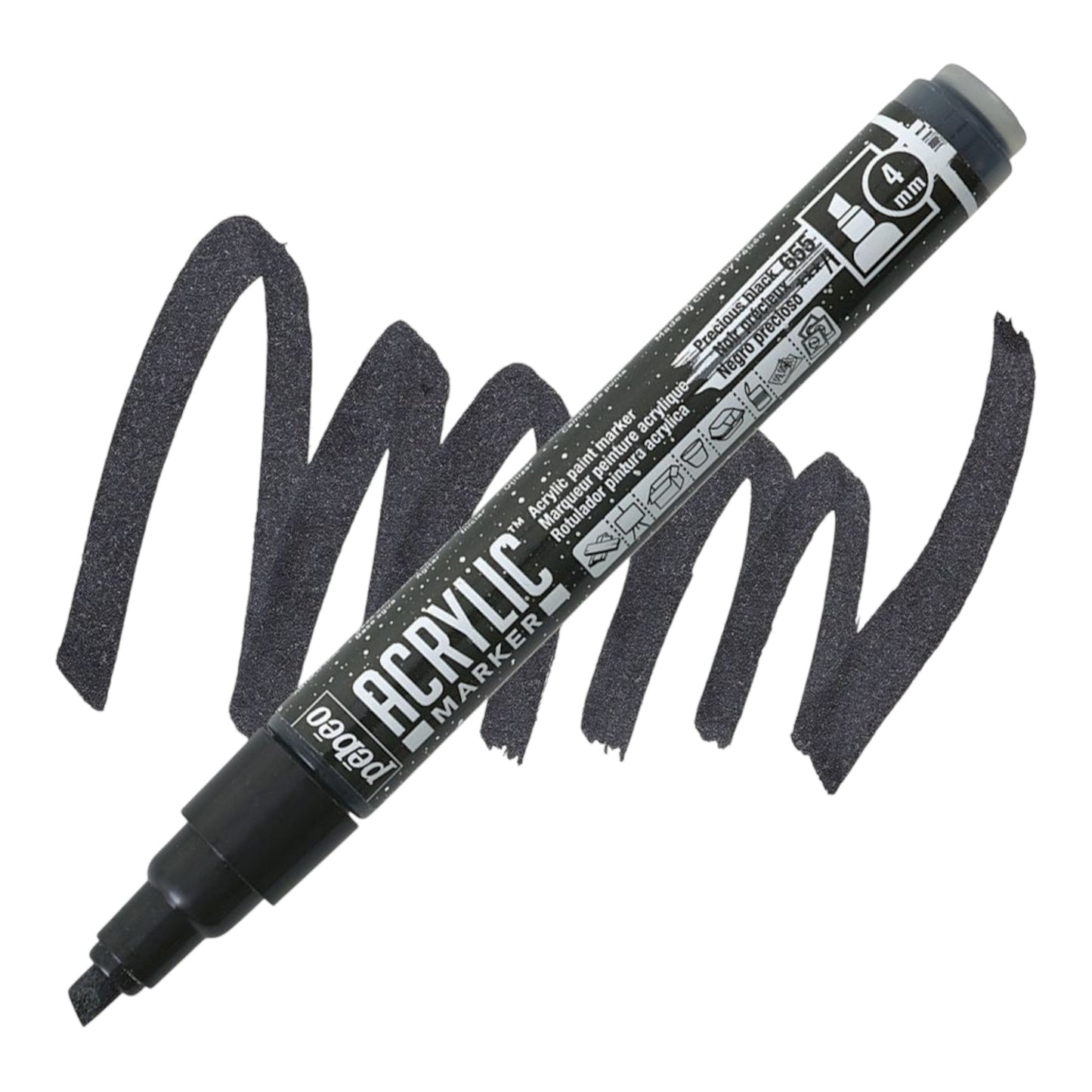 Pébéo Acrylic Marker – Precious Black 55
