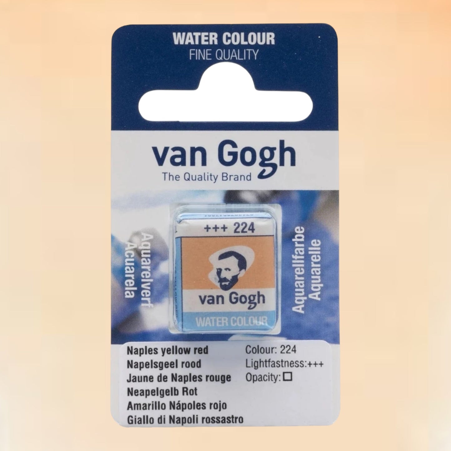 Van Gogh Aquarellfarbe Näpfchen Neapelgelb Rot 224