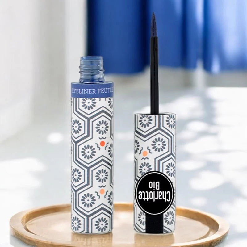 CHARLOTTE BIO - Felt-tip Eyeliner Organic Night Blue - Enhance Your Eyes Naturally! 🌙✨