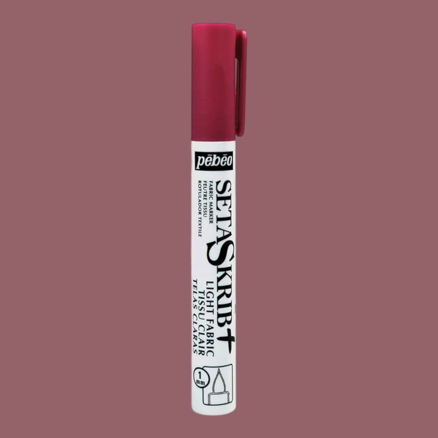 Pébéo SetaSkrib+ Stoffmalstift – Magenta , für helle Stoffe
