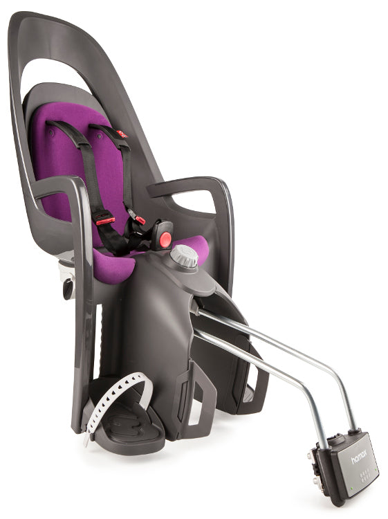 HAMAX - Caress Bike Seat Grey/Purple - Joyful & Safe Excursions for Kids 🚴♀️💜