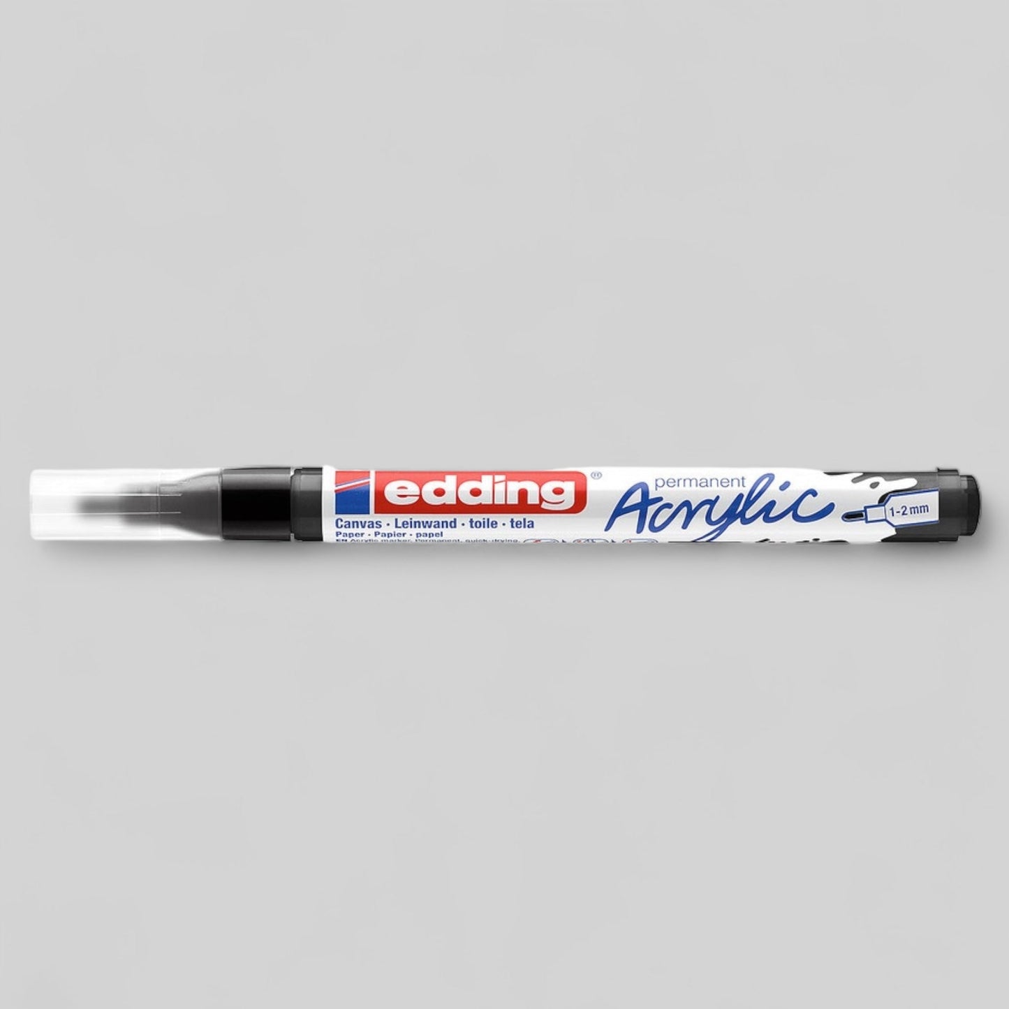 Edding 5300 Acrylmarker
Tiefschwarz 901, Rundspitze 1-2 mm