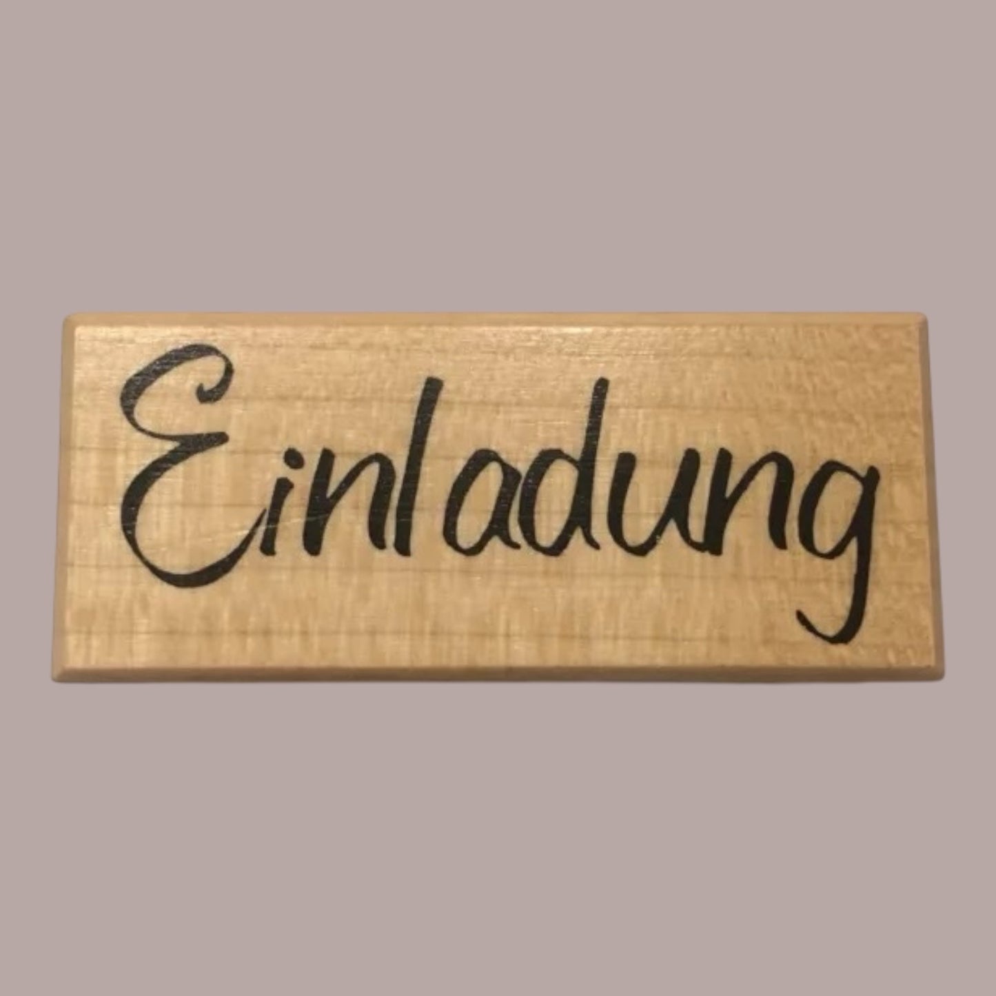 Rayher Holzstempel Einladung 2x7cm
