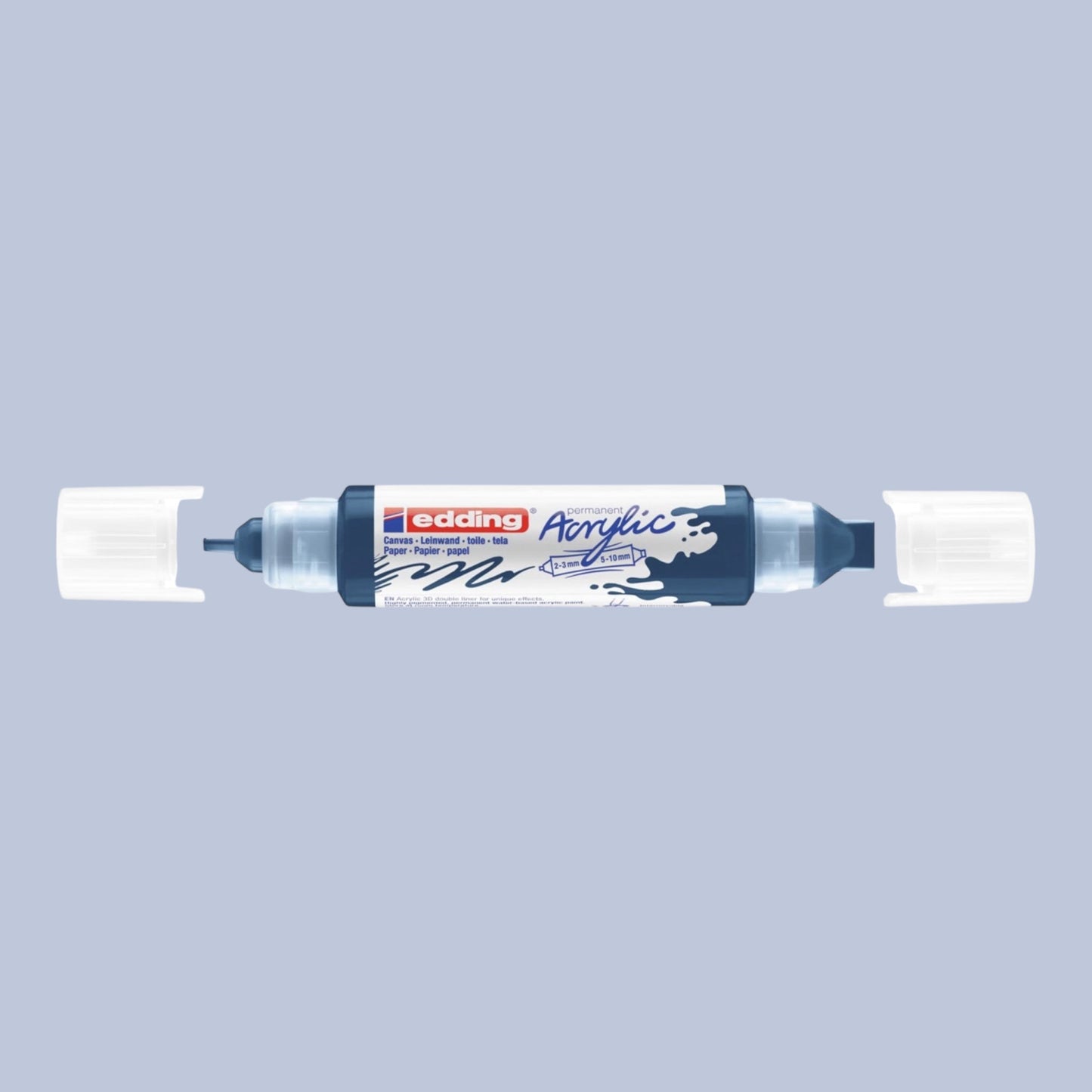 Edding 5400 Acryl 3D Double Liner Nachtblau 933 , Tubenspitze 2-3 mm . 5-10 mm