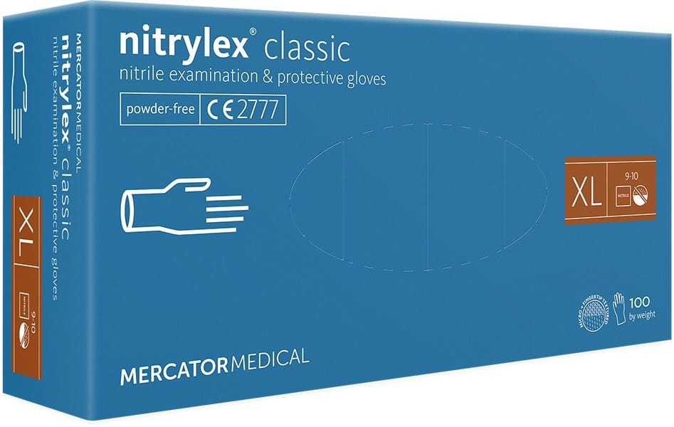 Mercator Nitrylex Classic Nitril Handschuhe 100 Stk./Box