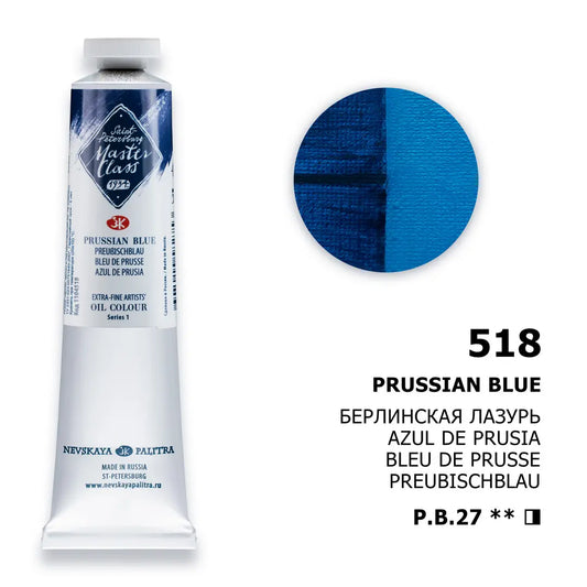 Nevskaya Palitra Master Class Ölfarbe Preussischblau 518 (46ml)