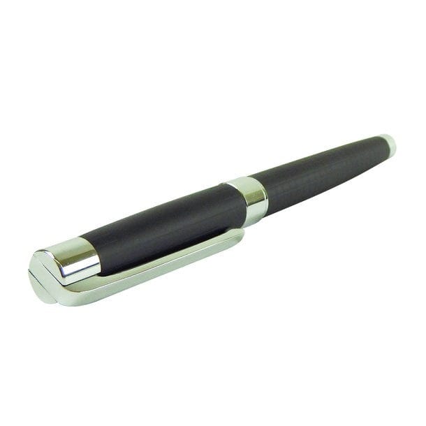 Siano Salerno Rollerball aus Metall mit Karo-Muster