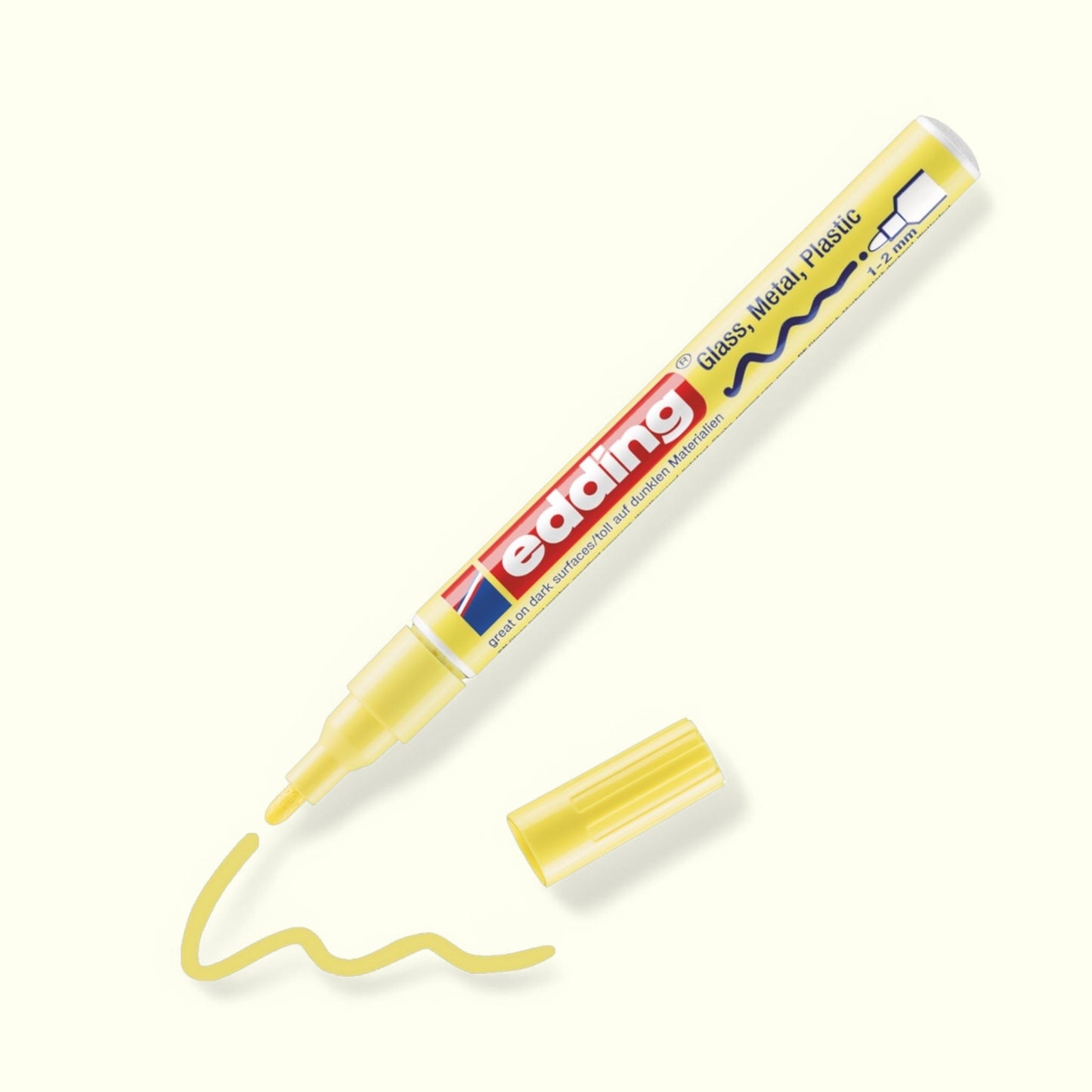 Edding 751 Glanzlack-Marker pastellgelb, 1-2 mm