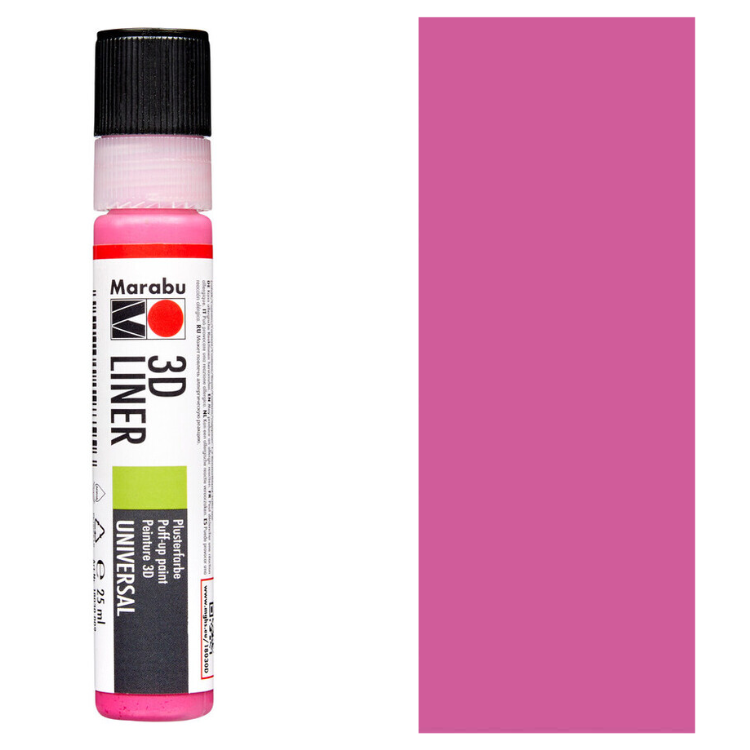 Marabu 3D Liner Rosa 633, 25 ml