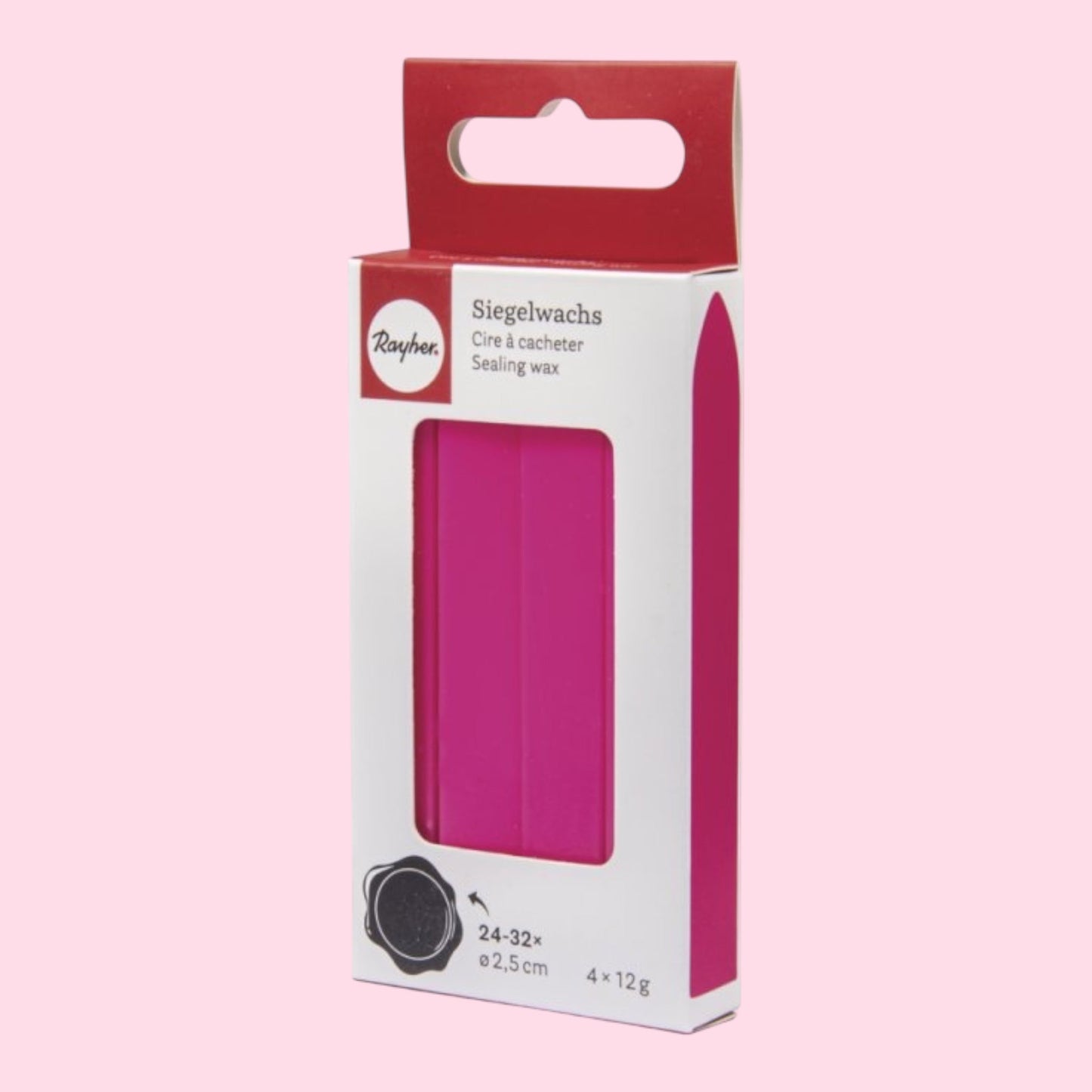 Rayher Siegelwachs Pink , 12g