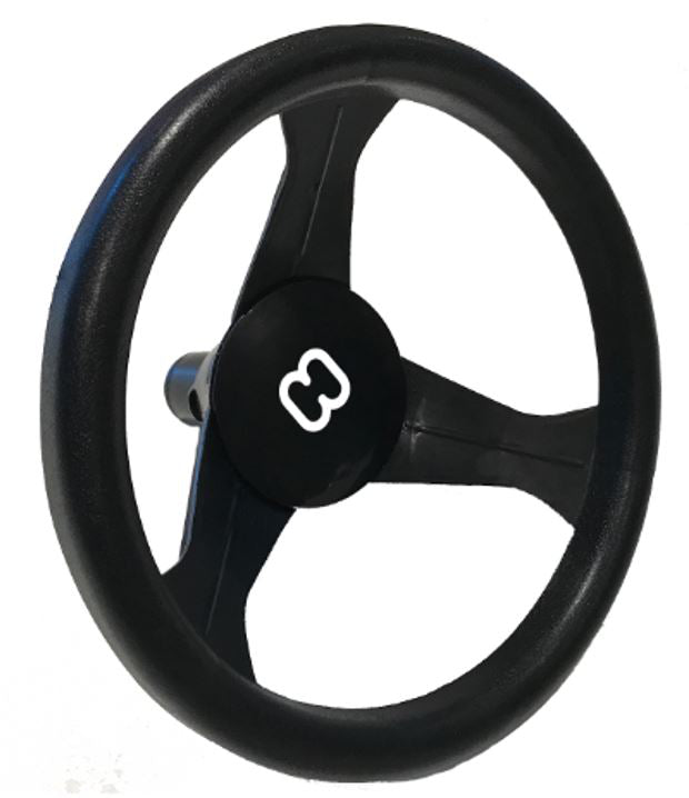 HAMAX - Black Steering Wheel for Sno Blade - Sleigh in Style 🚗❄️