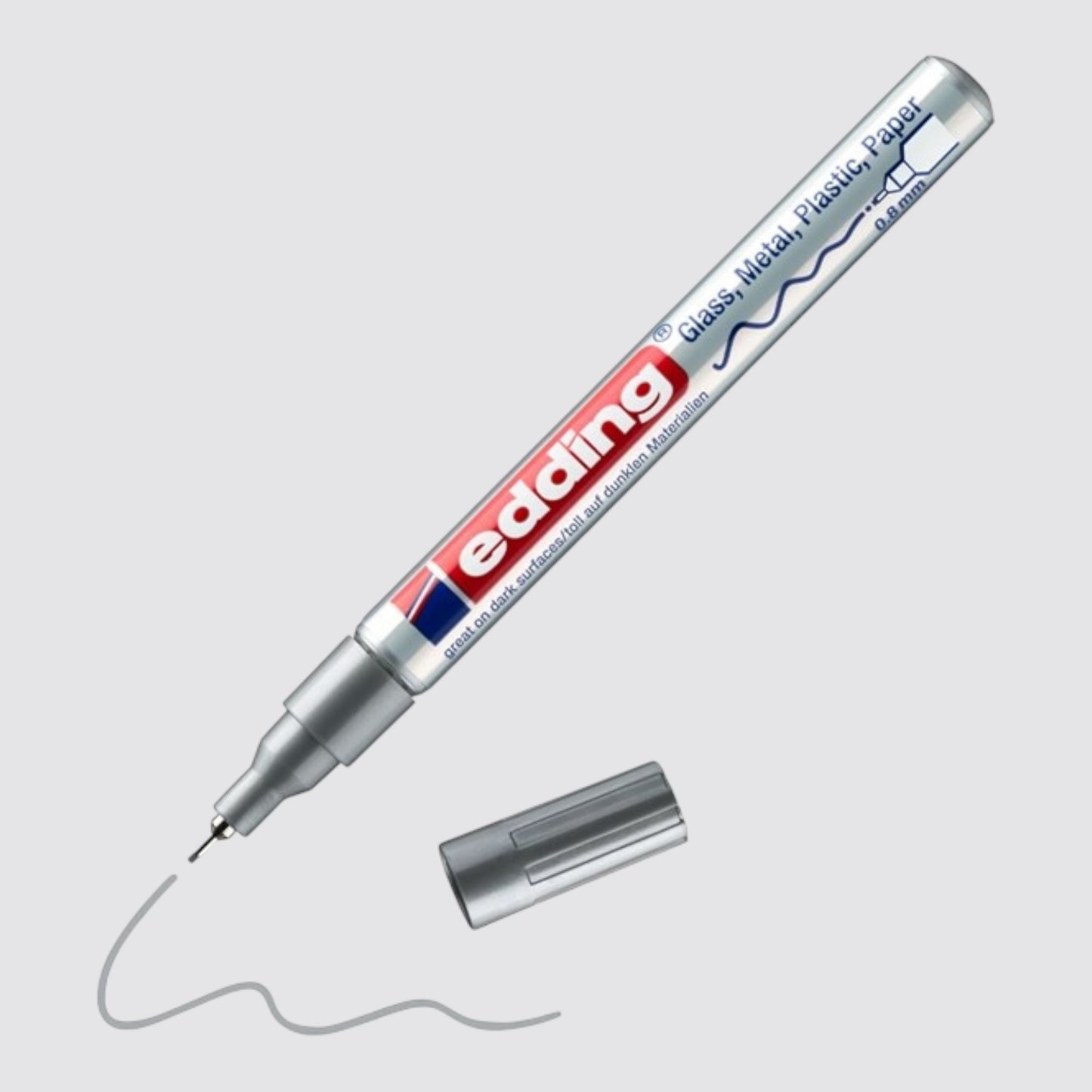 Edding 780 Glanzlack-Marker Silber, 0,8 mm