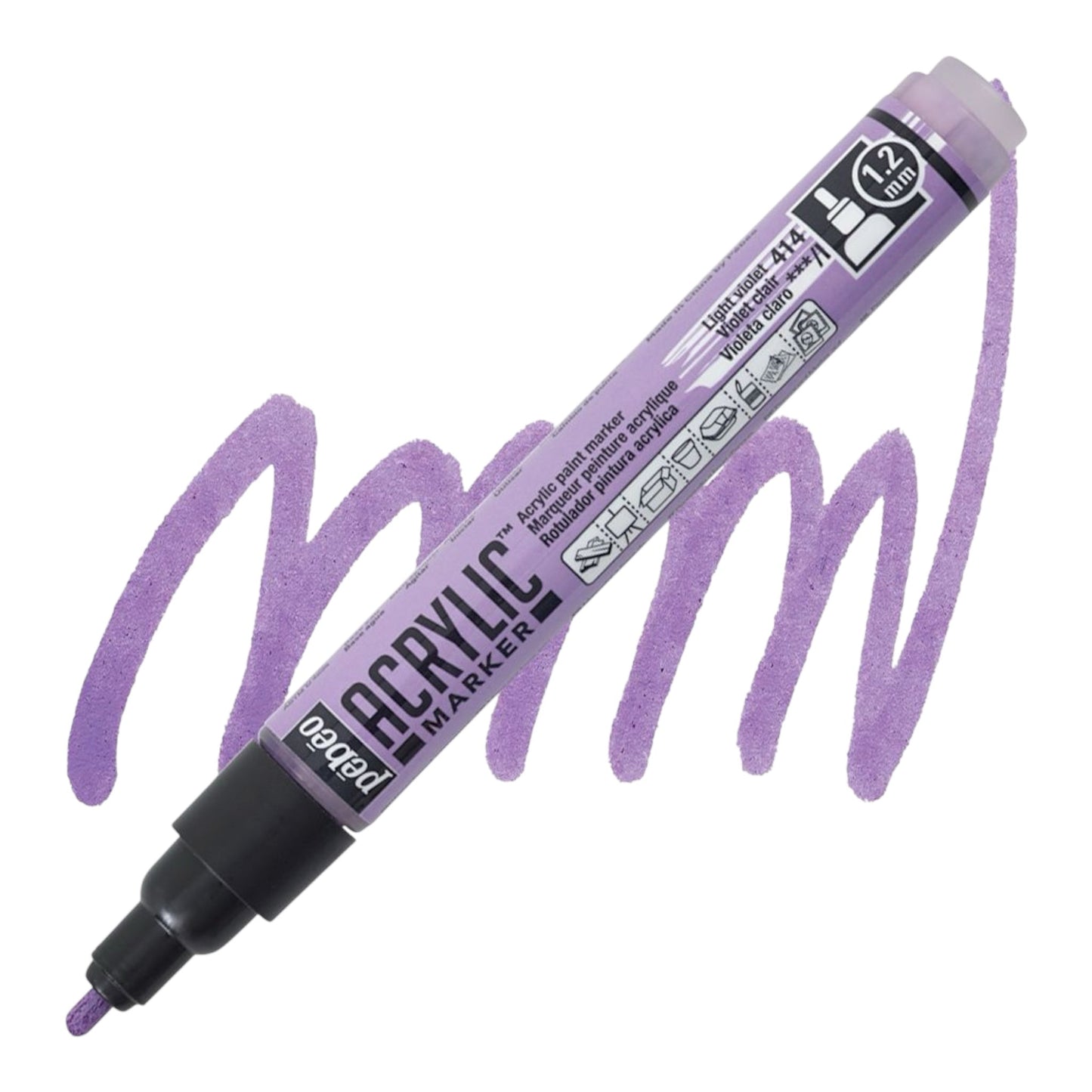 Pébéo Acrylic Marker – Light Violet 14, 1.2 mm