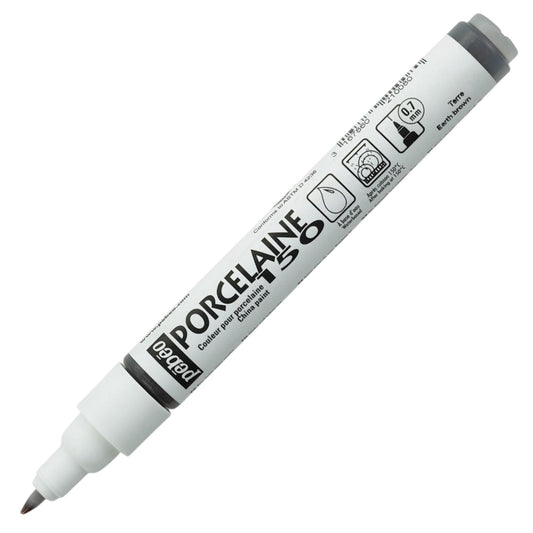 Pebeo Porcelaine 150 Paint Marker - Earth Brown, Feine Spitze