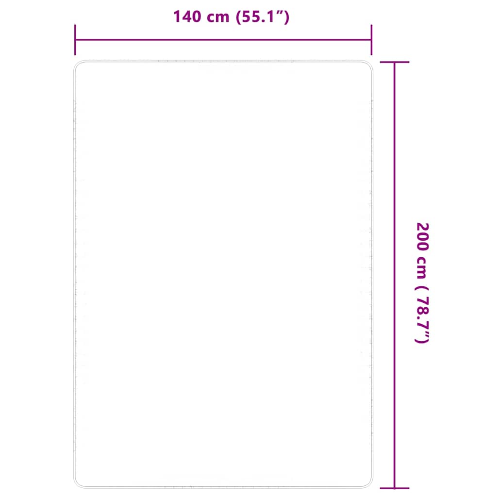 Teppich Jute mit Latexrücken 140x200 cm Natur