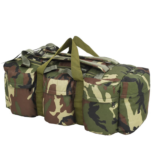 Borsone 3 in 1 stile militare 45L mimetico