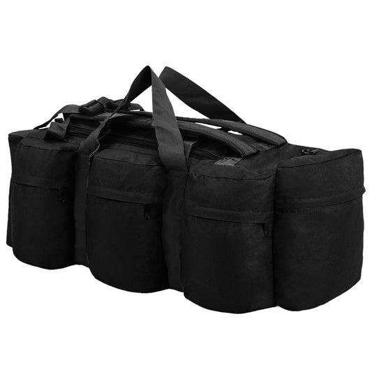 3-in-1 Seesack Armee-Stil 45 L Schwarz