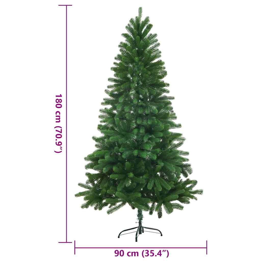 Künstlicher Weihnachtsbaum Naturgetreue Nadeln 180 cm Grün