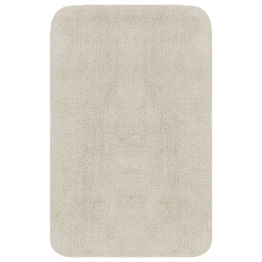 Badematten-Set 3-tlg. Stoff Weiß